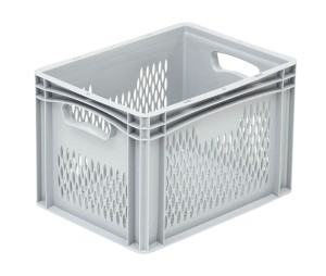 Basicline 400x300x270 perforowany kontener transportowy