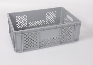 Skrzynka typ Euro 200-5 perforowana 60x40x20 szara