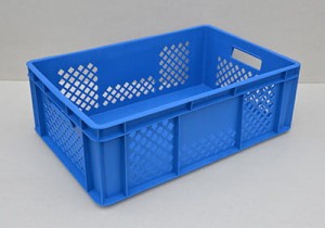 Skrzynka typ Euro 200-4 o pełnym dnie 60x40x20 niebieska