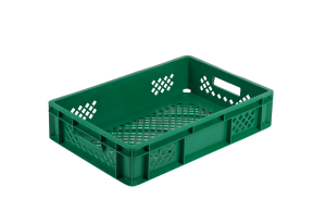 Skrzynka plastikowa na pieczywo 130-5 zielona 60x40x13 UO