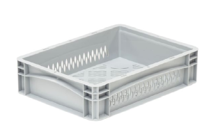 Basicline 400x300x120 perforowany kontener transportowy