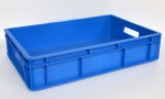 Skrzynka plastikowa Euro 130-1 pełna niebieski 60x40x13 UO