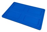 Pokrywa plastikowa do pojemników Euro 60x40 niebieska