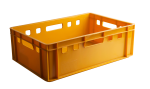 E2 skrzynka plastikowa euro na mięso pomarańczowa 600x400x200  