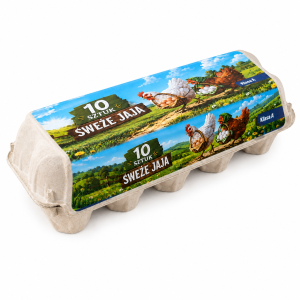 Wytłaczanki nowe na 10 jaj Uniwersalne TOP 100 szt  