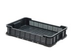 OZN Niska skrzynka plastikowa na owoce 600x400x116